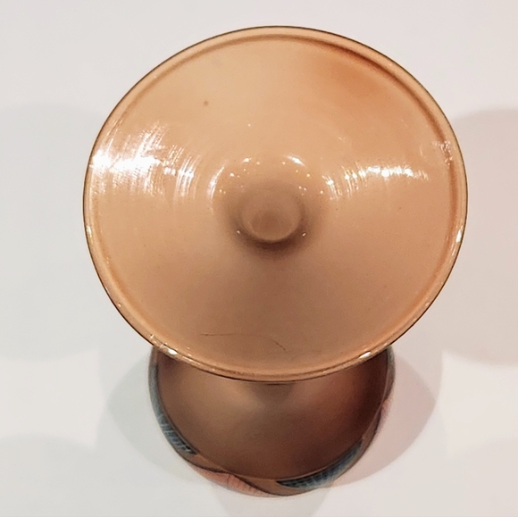 Bohemian vintage art glass hand blown hand paint - Picture 6 of 12